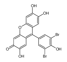 9-(3,5-dibromo-4-hydroxyphenyl)-2,6,7-trihydroxyxanthen-3-one Structure