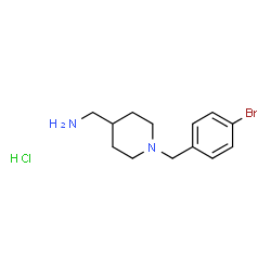 [1-(4-Bromobenzyl)piperidin-4-yl]methanamine dihydrochloride structure