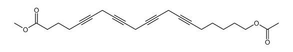 methyl 20-acetoxyeicosa-5,8,11,14-tetraynoate结构式