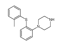 1-[2-(2-methylphenylsulfanyl)phenyl]piperazine结构式