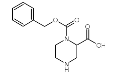1-(Benzyloxycarbonyl)piperazine-2-carboxylic acid Structure