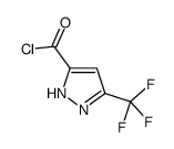 1H-Pyrazole-3-carbonyl chloride, 5-(trifluoromethyl)- (9CI)结构式