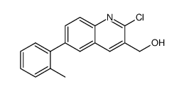 (2-chloro-6-o-tolylquinolin-3-yl)methanol Structure