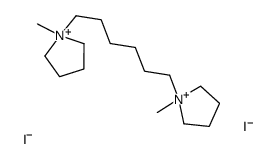 1-methyl-1-[6-(1-methylpyrrolidin-1-ium-1-yl)hexyl]pyrrolidin-1-ium,diiodide Structure