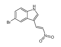 2-(5'-bromo-3'-indolyl)-1-nitroethene Structure