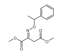 dimethyl 2-(1-phenylethoxyimino)succinate Structure