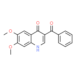 3-Benzoyl-6,7-dimethoxy-1,4-dihydroquinolin-4-one结构式