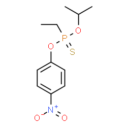 Ethylphosphonothioic acid O-isopropyl O-(p-nitrophenyl) ester Structure