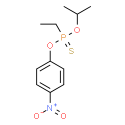 Ethylphosphonothioic acid O-isopropyl O-(p-nitrophenyl) ester structure