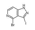 4-溴-3-碘-1H-吡唑并[4,3-c]吡啶结构式