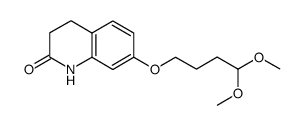 7-(4,4-dimethoxybutoxy)-3,4-dihydro-1H-quinolin-2-one结构式
