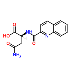 N-(2-喹啉基羰基)-L-天冬氨酰胺图片