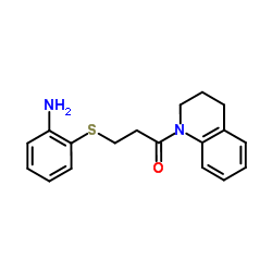 3-[(2-Aminophenyl)sulfanyl]-1-(3,4-dihydro-1(2H)-quinolinyl)-1-propanone Structure