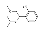 2-[2-methoxy-1-(isopropylthio)ethyl]aniline结构式