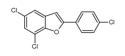 5,7-dichloro-2-(4-chlorophenyl)benzofuran结构式