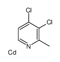 cadmium,3,4-dichloro-2-methylpyridine Structure
