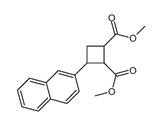 dimethyl 3-naphthalen-2-ylcyclobutane-1,2-dicarboxylate结构式