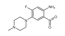 1-amino-2-nitro-4-(4-methylpiperazino)-5-fluorobenzene Structure