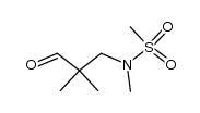 N-methyl-N-(2,2-dimethyl-3-oxopropyl)methanesulfonamide Structure