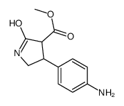 methyl 4-(4-aminophenyl)-2-oxopyrrolidine-3-carboxylate结构式