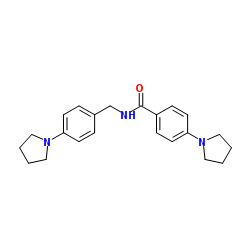 4-(1-Pyrrolidinyl)-N-[4-(1-pyrrolidinyl)benzyl]benzamide Structure