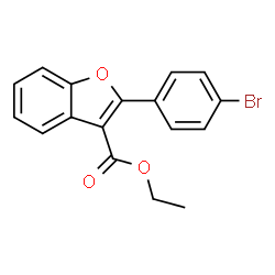 ethyl 2-(4-bromophenyl)benzofuran-3-carboxylate Structure