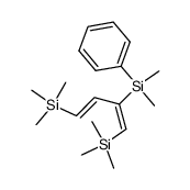 (E,E)-2-dimethylphenylsilyl-1,4-bis(trimethylsilyl)-1,3-butadiene结构式