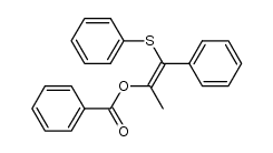 β-benzoyloxy-β-methyl-α-(phenylthio)styrene Structure