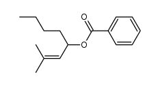 2-methyloct-2-en-4-yl benzoate结构式