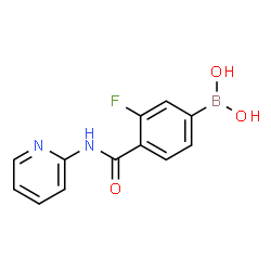 3-Fluoro-4-(2-pyridylcarbamoyl)benzeneboronic acid Structure