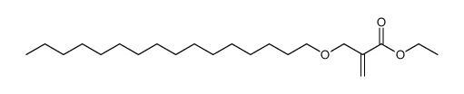 ethyl 2-((hexadecyloxy)methyl)propenoate Structure