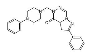 2-phenyl-5-[(4-phenylpiperazin-1-yl)methyl]-3,3a-dihydropyrazolo[1,5-d][1,2,4]triazin-4-one Structure