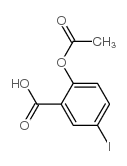 Benzoic acid,2-(acetyloxy)-5-iodo-结构式