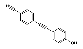 4-[2-(4-hydroxyphenyl)ethynyl]benzonitrile Structure