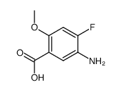 5-amino-4-fluoro-2-methoxybenzoic acid Structure