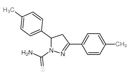 3,5-dip-tolyl-4,5-dihydro-1h-pyrazole-1-carbothioamide Structure