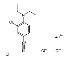 zinc,3-chloro-4-(diethylamino)benzenediazonium,trichloride Structure