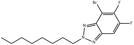 4-Bromo-5,6-difluoro-2-octyl-2H-benzo[d][1,2,3]triazole structure