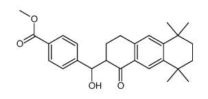 methyl 4-[(3,4,5,6,7,8-hexahydro-5,5,8,8-tetramethyl-1(2H)-oxoanthracen-2-yl)hydroxymethyl]benzoate Structure