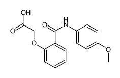 2-[2-[(4-methoxyphenyl)carbamoyl]phenoxy]acetic acid结构式