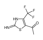 1-(2-amino-4-(trifluoromethyl)thiazol-5-yl)ethanone Structure