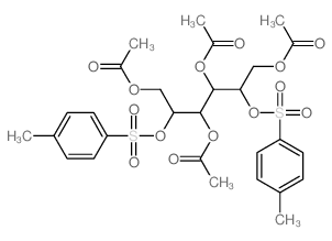 [1,4,6-triacetyloxy-2,5-bis-(4-methylphenyl)sulfonyloxy-hexan-3-yl] acetate Structure