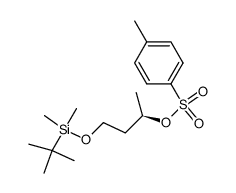 Toluene-4-sulfonic acid (R)-3-(tert-butyl-dimethyl-silanyloxy)-1-methyl-propyl ester结构式
