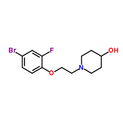 1-[2-(4-Bromo-2-fluorophenoxy)ethyl]-4-piperidinol结构式