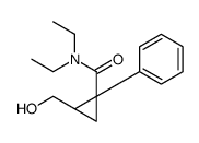 rac N,N-diethyl-2-(hydroxyMethyl)-1-phenyl-cyclopropanecarboxamide Structure