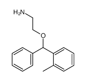 2-[(2-methylphenyl)-phenylmethoxy]ethanamine结构式