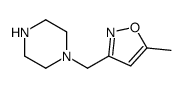 Piperazine, 1-[(5-methyl-3-isoxazolyl)methyl]- (9CI) structure