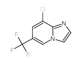 8-氯-6-(三氟甲基)咪唑并[1,2-a]吡啶结构式