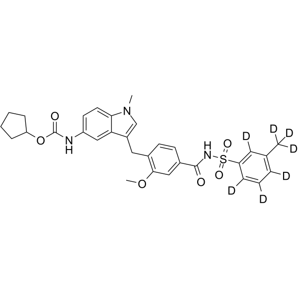 Zafirlukast m-Tolyl Isomer-d7 Structure