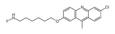 6-(6-chloro-9-methylacridin-2-yl)oxy-N-fluorohexan-1-amine Structure
